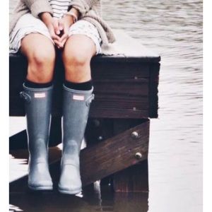 gray HUNTER boots